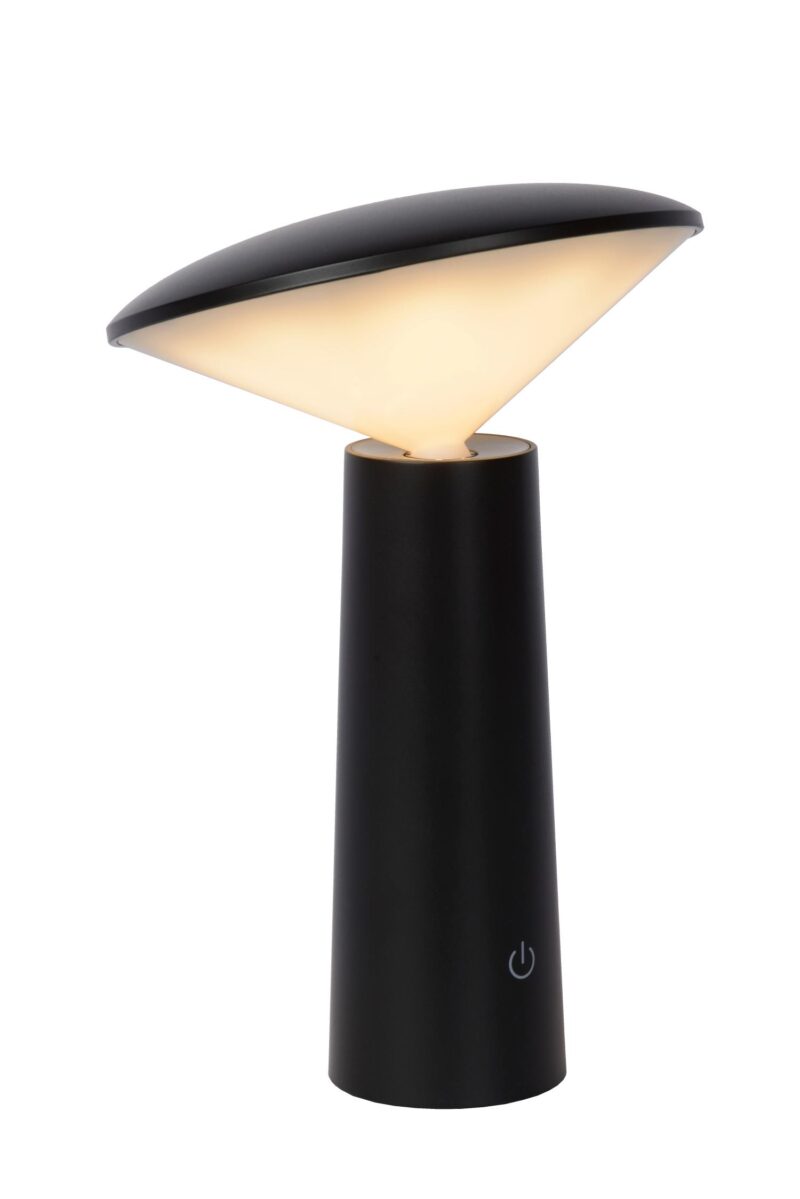Lucide JIVE - Rechargeable Table lamp Indoor/Outdoor - Battery pack - Ø 13,7 cm - LED Dim. - 1x3W 2800K/6500K - IP44 - Black