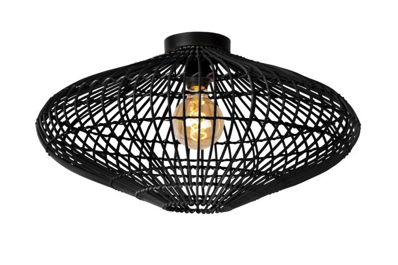 Lucide MAGALI - Flush ceiling light - Ø 56 cm - 1xE27 - Black
