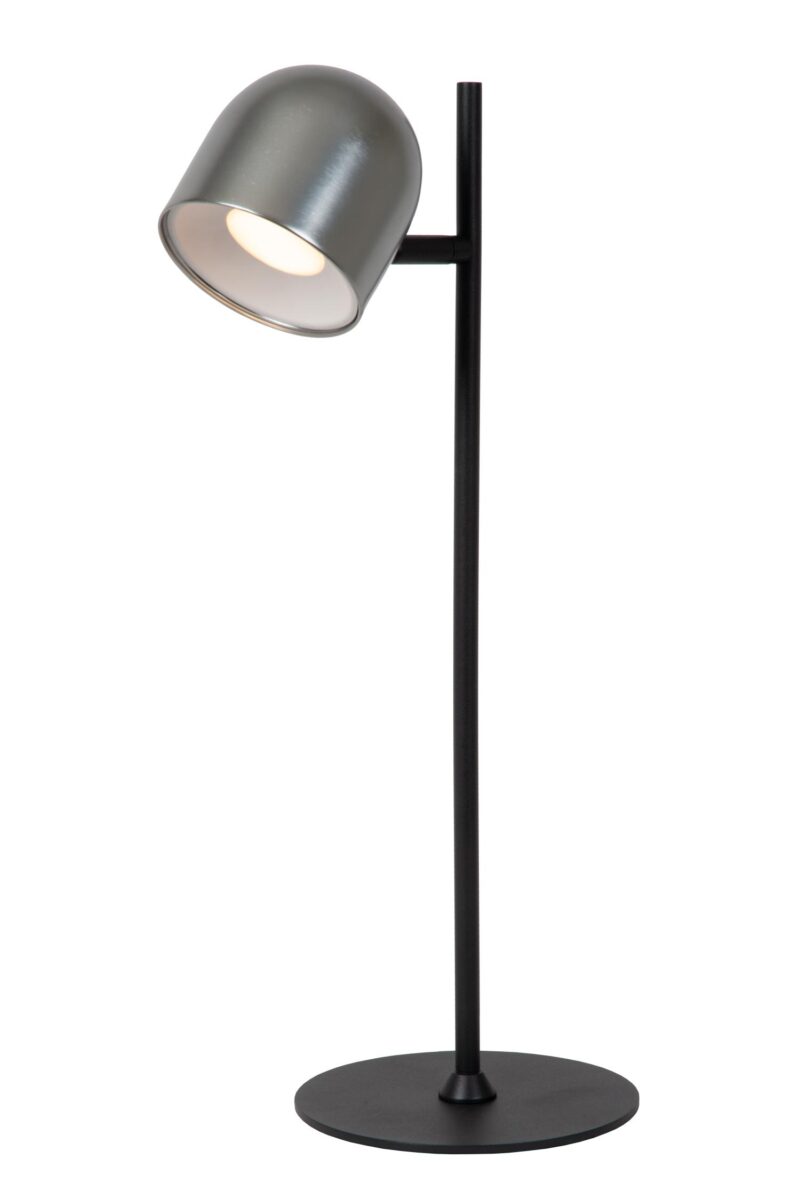 Lucide SKANSKA RECH - Rechargeable Floor reading lamp Indoor/Outdoor - Battery pack - LED Dim. - CCT - 1x3W 3000K/6000K - IP44 - Grey iron
