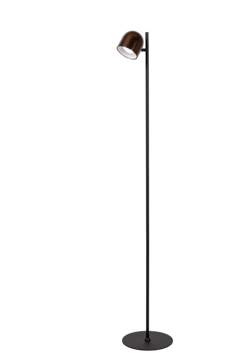 Lucide SKANSKA RECH - Rechargeable Floor lamp Indoor/Outdoor - Battery pack - Ø 23 cm - LED Dim. - CCT - 1x3W 3000K/6000K - IP44 - Coffee