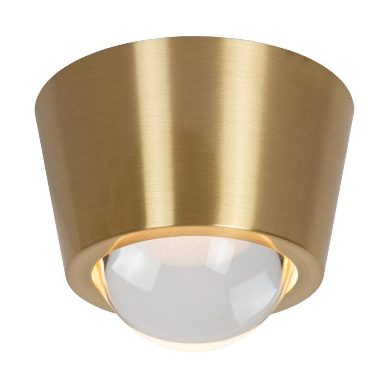 Lucide RIGON - Flush ceiling light - Ø 9 cm - LED - 1x7W 3000K - Matt Gold / Brass