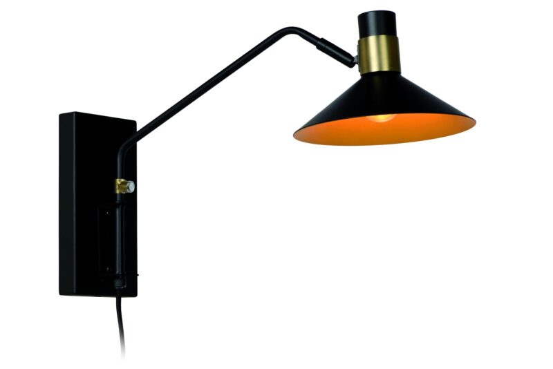 Lucide PEPIJN - Wall light - 1xE14 - Black