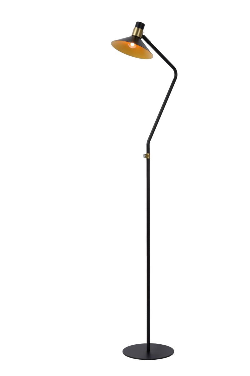 Lucide PEPIJN - Floor lamp - Ø 23 cm - 1xE14 - Black