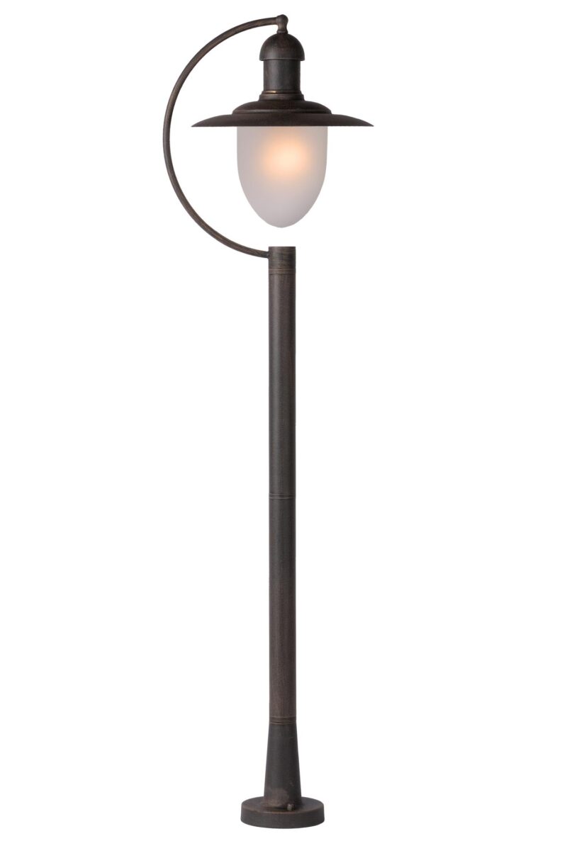 Lucide ARUBA - Lamp post - Ø 25 cm - 1xE27 - IP44 - Rust Brown