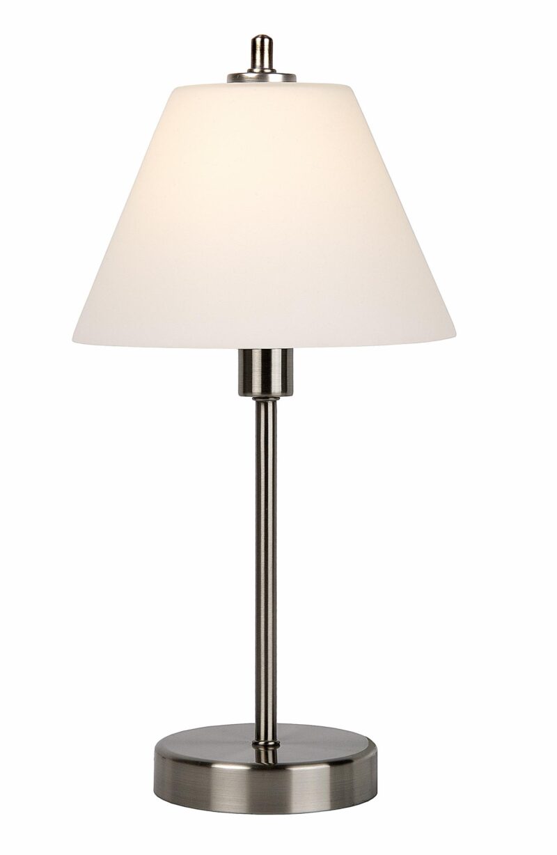 Lucide TOUCH - Table lamp - Ø 22 cm - 1xE14 - Satin Chrome