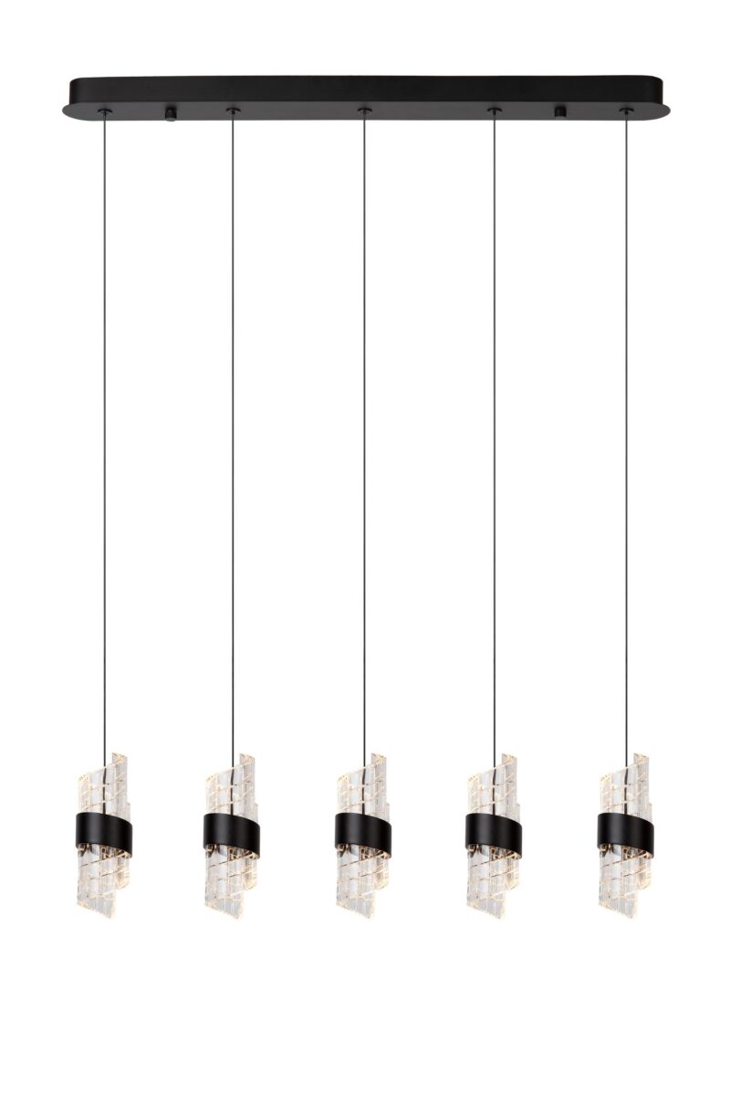 Lucide KLIGANDE - Pendant light - LED Dim. - 5x7,8W 2700K - Black