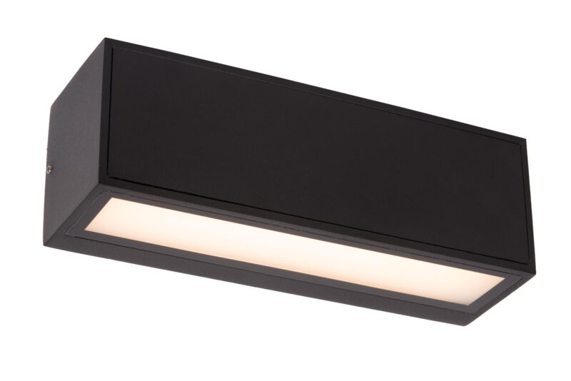 Lucide SUTTON - Wall light Indoor/Outdoor- Solar - LED Dim. - 1x2W 2850K/3150K - IP54 - Day/Night Sensor - Black