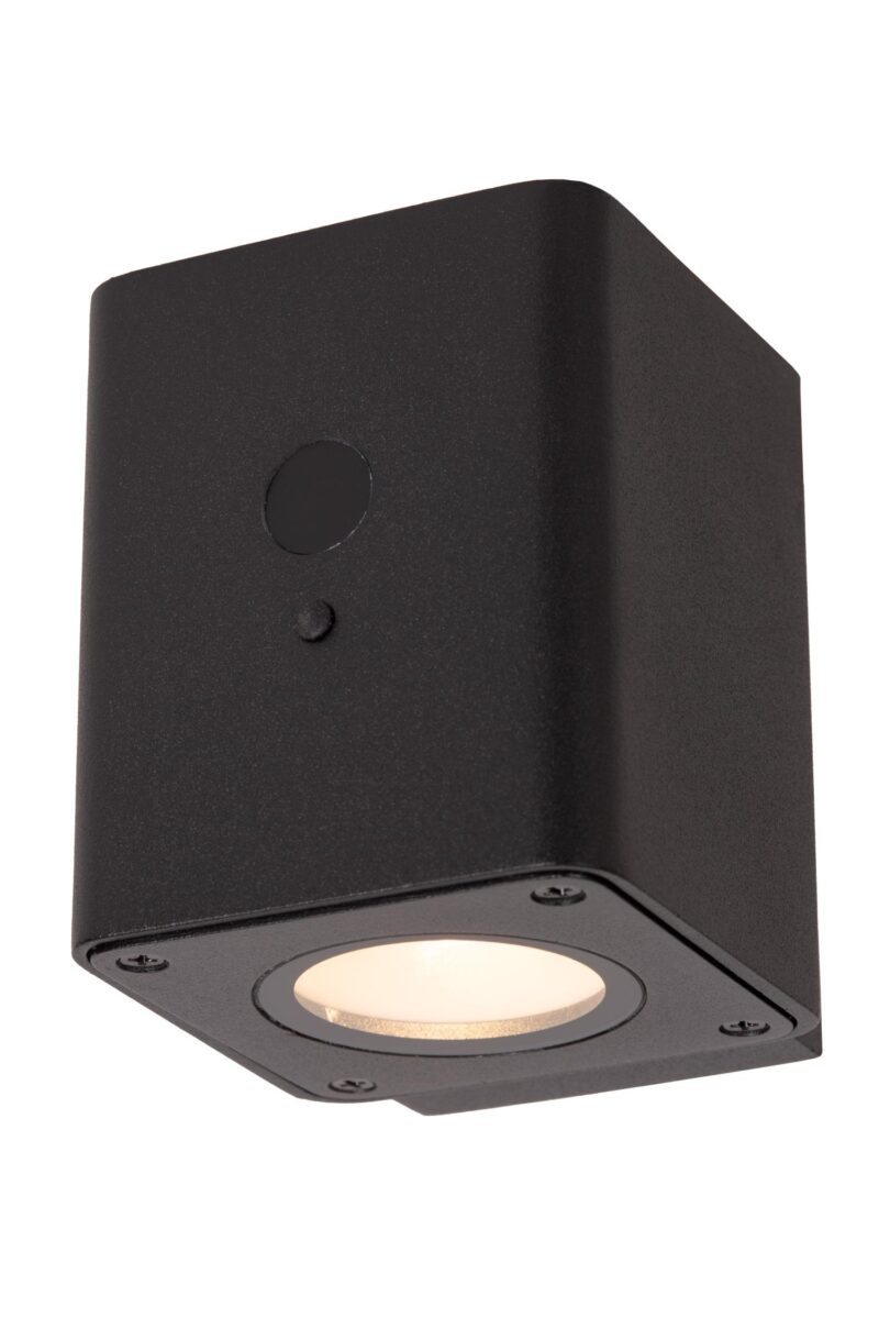 Lucide RAMIN - Wall light Indoor/Outdoor- Solar - LED Dim. - 1x1W 2850K/3150K - IP54 - Day/Night Sensor - Black