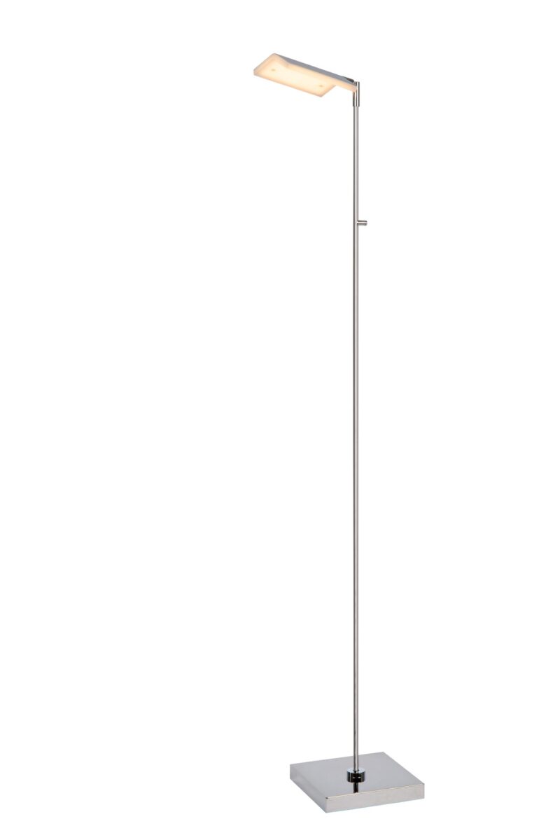 Lucide AARON - Floor reading lamp - LED Dim. - CCT - 1x12W 2700K/4000K - Chrome