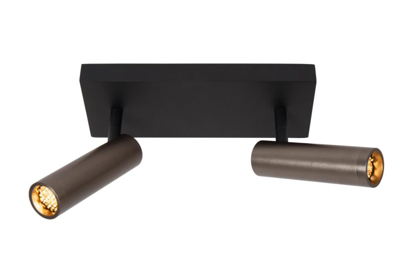 Lucide GRADO - Ceiling spotlight - 2xGU10 (MR11) - Grey iron