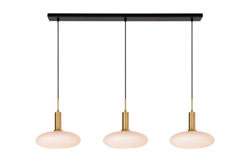 Lucide SINGALA - Pendant light - 3xE27 - Matt Gold / Brass