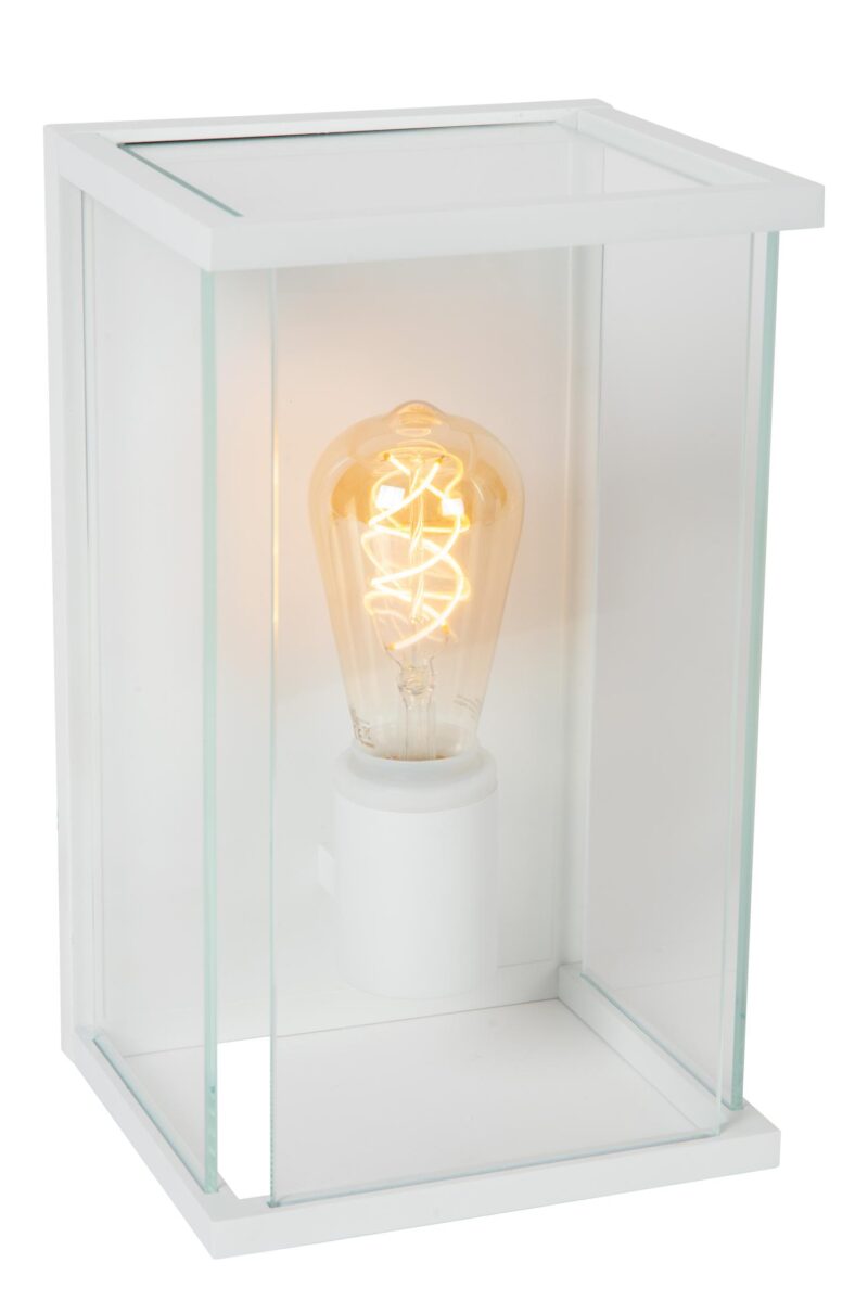 Lucide CLAIRE - Wall light Indoor/Outdoor - 1xE27 - IP54 - White