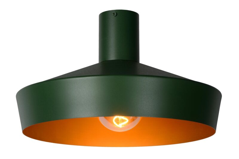 Lucide CARDIFF - Flush ceiling light - Ø 40 cm - 1xE27 - Green