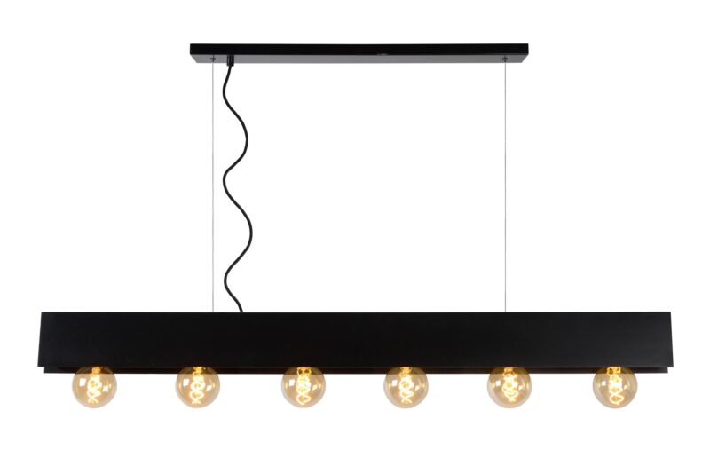 Lucide SURTUS - Pendant light - 6xE27 - Black