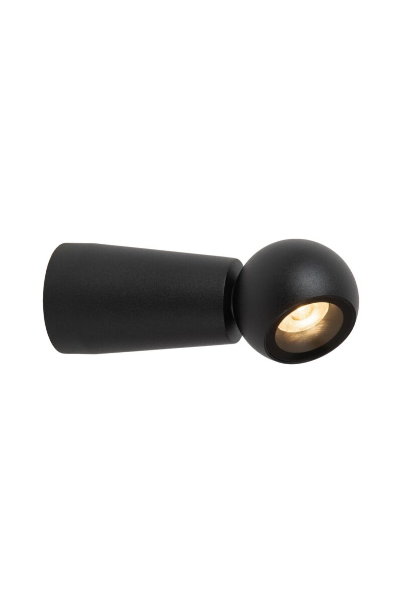 Lucide IPSOS - Wall light Bathroom - LED - 1x6W 2700K - IP54 - Black