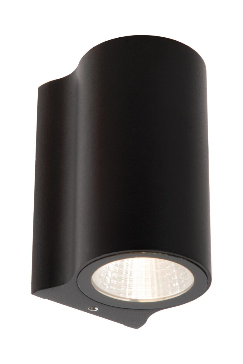Lucide AKRA - Wall light Indoor/Outdoor - LED - 1x6W 2700K - IP54 - Black