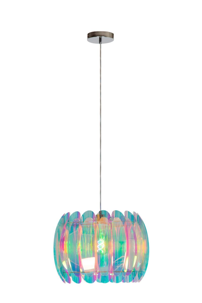Lucide GLINSTAR - Pendant light - Ø 40 cm - 1xE27 - Multicolor