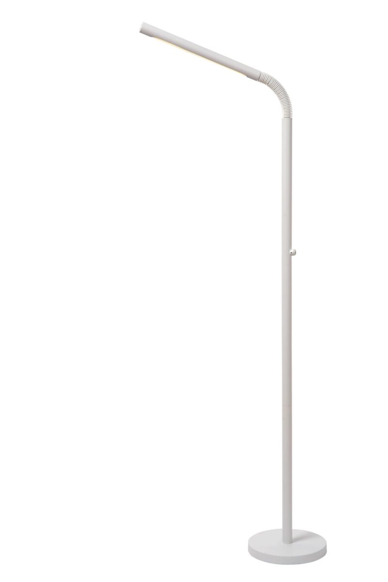 Lucide GILLY - Rechargeable Floor reading lamp - Battery pack - LED Dim. - 1x6W 2700K - White