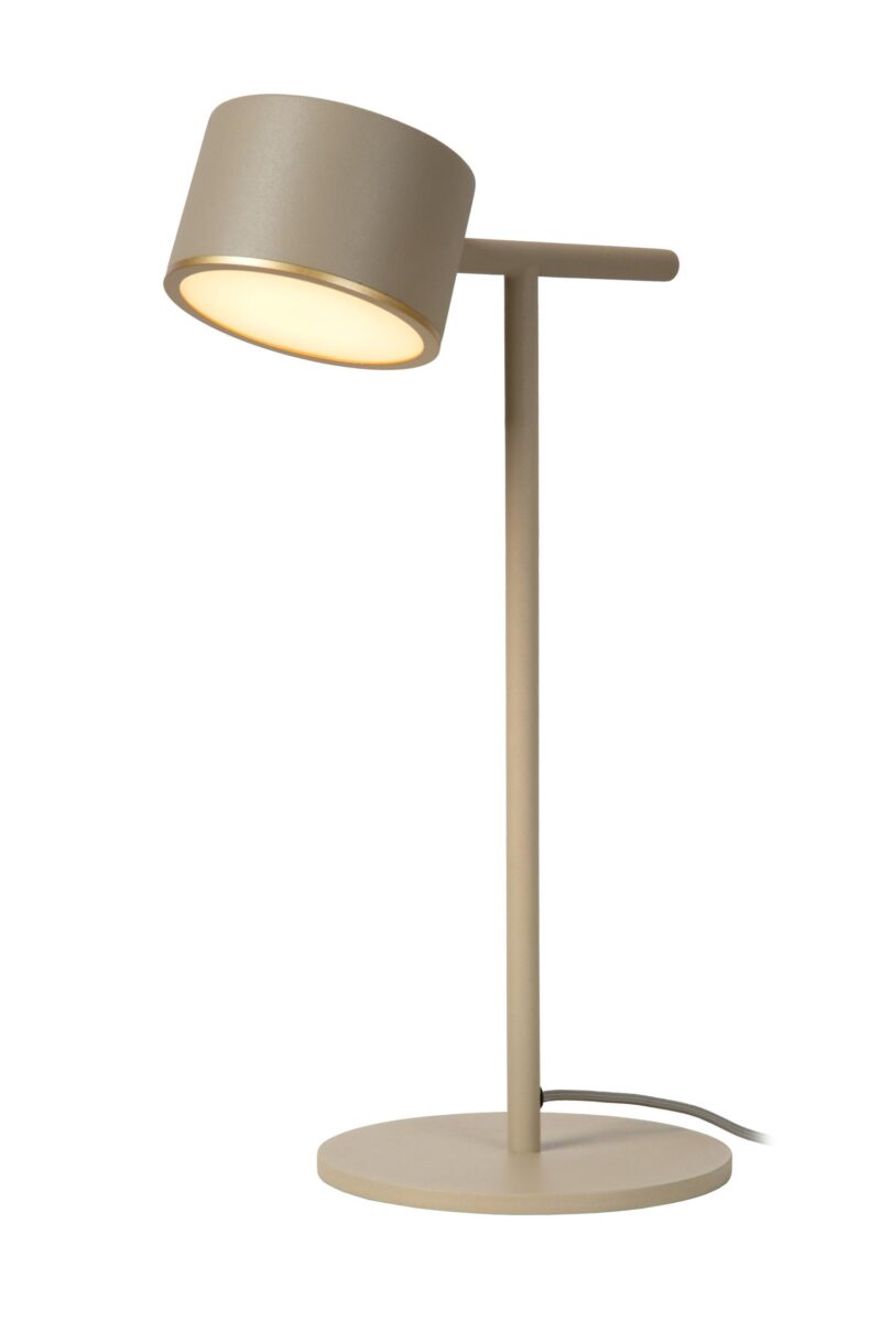 Lucide GIAN - Table lamp - LED Dim. - 1x9W 2700K - Taupe