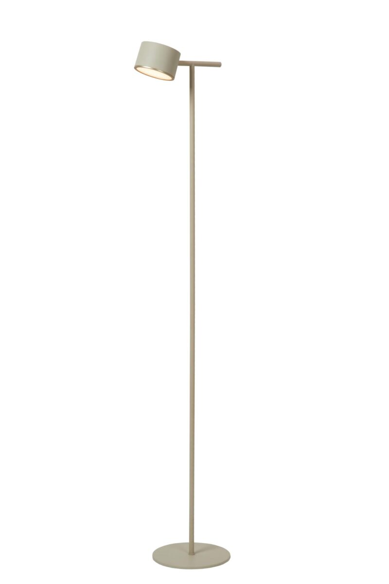 Lucide GIAN - Floor lamp - LED Dim. - 1x9W 2700K - Taupe