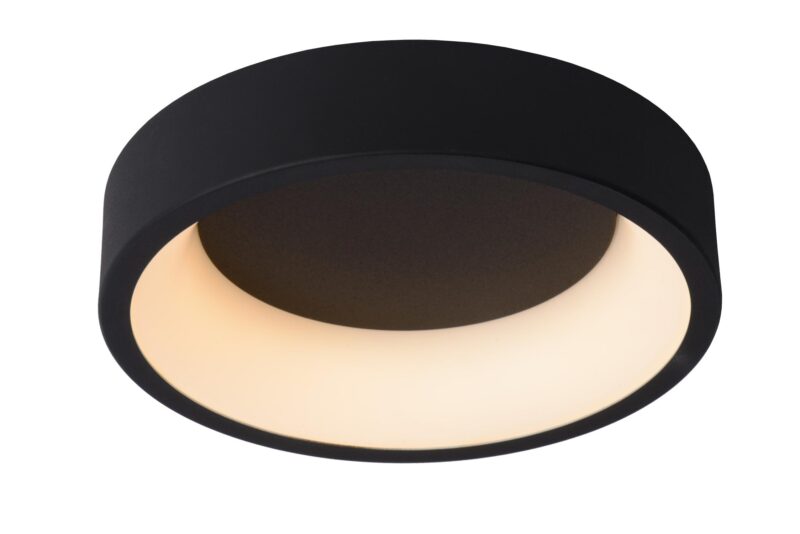 Lucide TALOWE LED - Flush ceiling light - Ø 30 cm - LED Dim. - 1x20W 3000K - Black