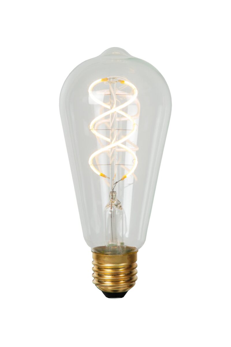 Lucide ST64 - Filament bulb - Ø 6,4 cm - LED Dim. - E27 - 1x4,9W 2700K - Transparant
