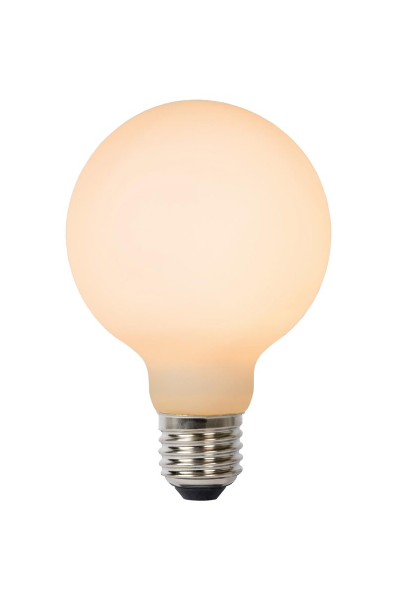 Lucide G80 - Filament bulb - Ø 8 cm- LED 3 StepDim - E27 - 1x8W 2700K - Opal