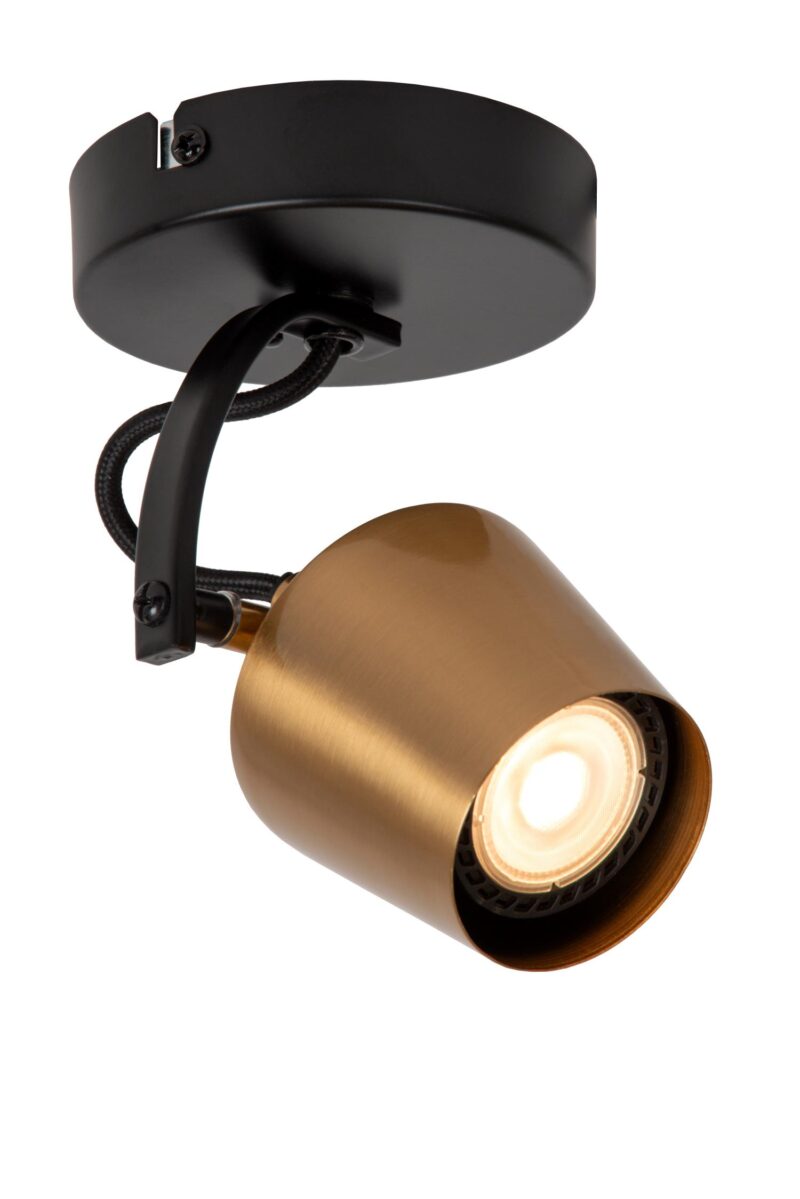 Lucide EMILE - Ceiling spotlight - Ø 10,5 cm - 1xGU10 - Matt Gold / Brass