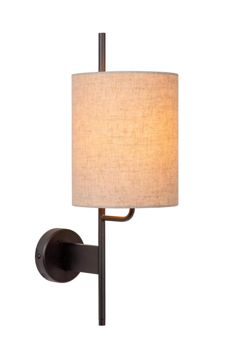 Lucide MAGIC - Wall light - 1xE27 - With USB charging point - Black