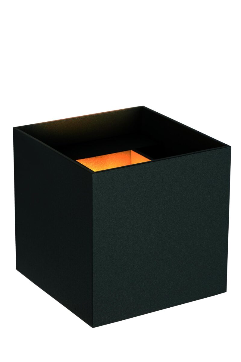 Lucide AXI - Wall spotlight / Wall light Bathroom - LED - 2x7W 2700K - IP54 - Adjustable beam angle - Black