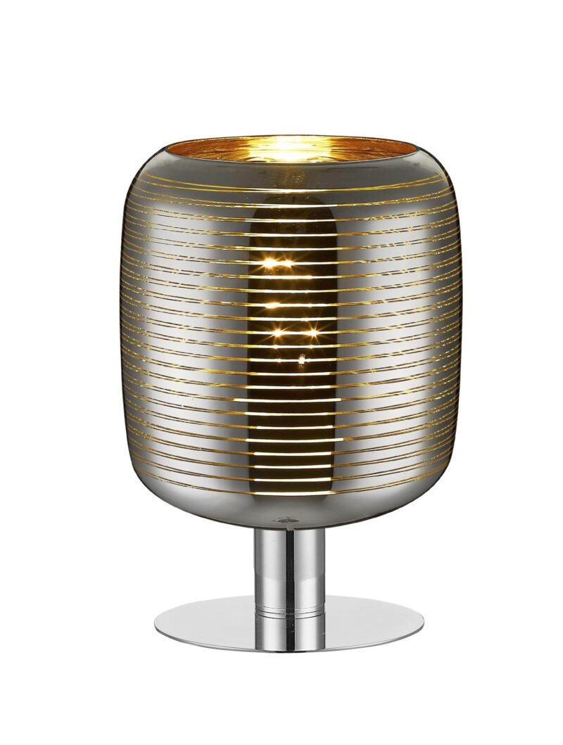 Lucide ERYN - Table lamp - Ø 20 cm - 1xE27 - Chrome