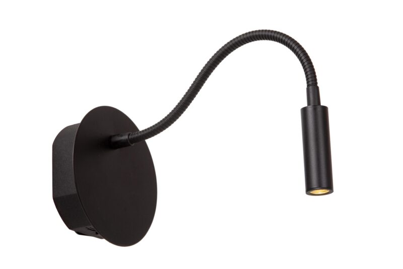 Lucide JOLIJN - Rechargeable Bedside lamp / Wall light - Battery pack - Ø 11 cm - LED - 1x2W 3000K - Magnetic - Black