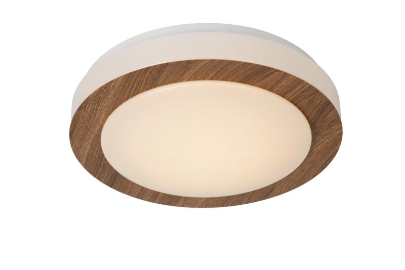 Lucide DIMY - Flush ceiling light Bathroom - Ø 28,6 cm- LED 3 StepDim - 1x12W 3000K - IP21 - Natural