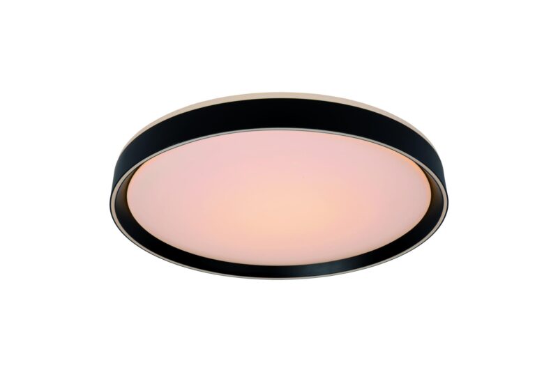 Lucide NURIA - Flush ceiling light - Ø 30 cm- LED 3 StepDim - 1x18W 2700K - Black