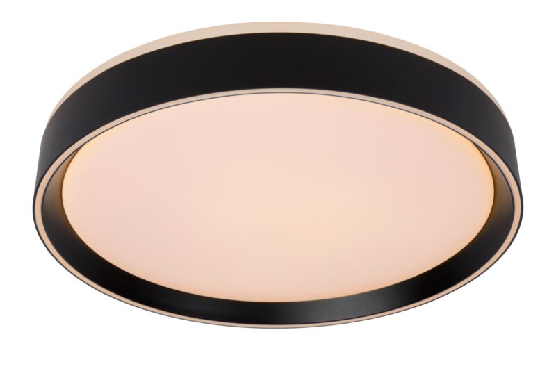 Lucide NURIA - Flush ceiling light - Ø 40 cm- LED 3 StepDim - 1x24W 2700K - Black