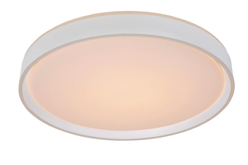 Lucide NURIA - Flush ceiling light - Ø 50 cm- LED 3 StepDim - 1x36W 2700K - White
