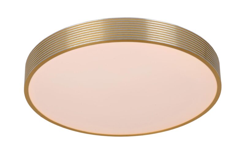 Lucide MALIN - Flush ceiling light - Ø 39 cm- LED 3 StepDim - 1x24W 2700K - Matt Gold / Brass