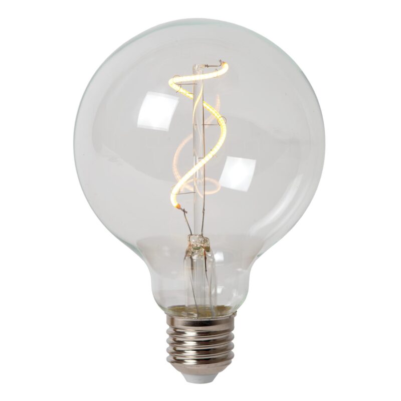 Lucide Lamp art 52502 - Filament bulb - Ø 9,5 cm - LED Dim. - E27 - 1x1,5W 2700K - Transparant